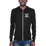 Unisex lightweight zip hoodie: Badass Rebel Runners