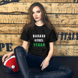 Short-Sleeve Unisex T-Shirt: Badass Rebel Vegan