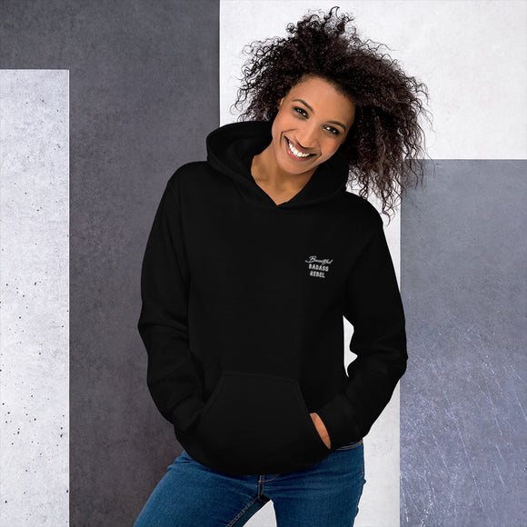 Unisex Hoodie: Beautiful Badass Rebel