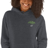 Unisex Embroidered Hoodie: Vegan AF