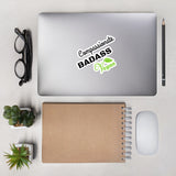 Vinyl stickers: Compassionate Badass Vegan