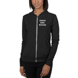 Gender Neutral Lightweight Zip Hoodie: Badass Rebel Warrior