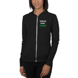 Unisex zip hoodie: Badass Rebel Vegan